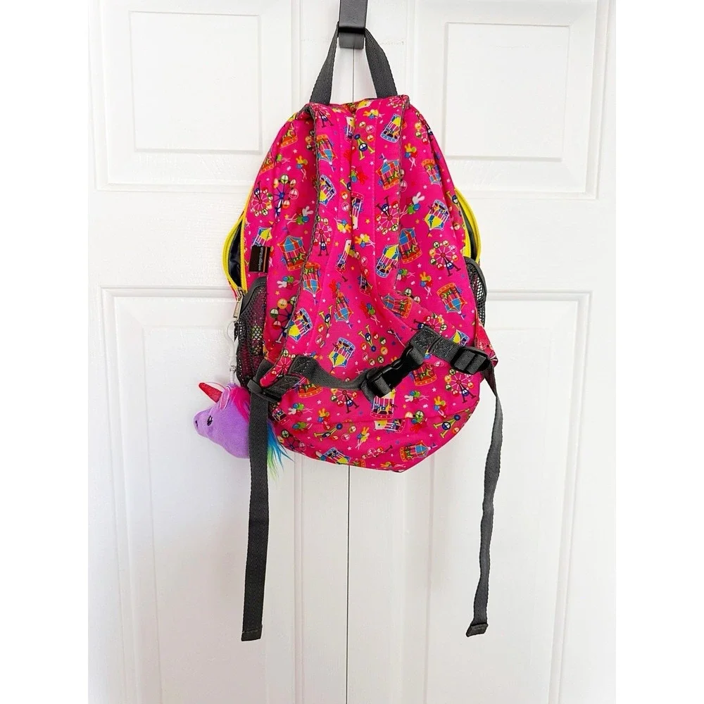 Hugger Yippie Toes Collection Toddler Carnival Theme Backpack & Unicorn Plush